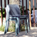 Silla para Terraza Bit - Nardi Italia apiladas